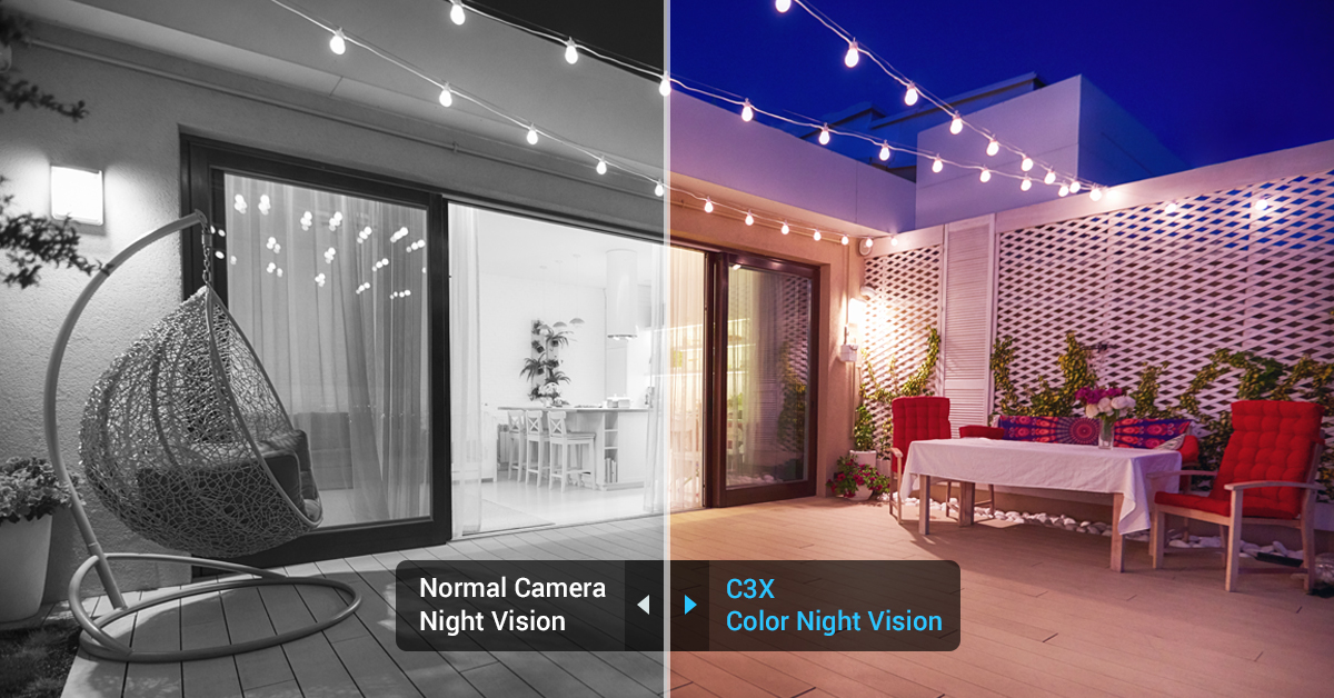 EZVIZ C3X Night Vision Comparison