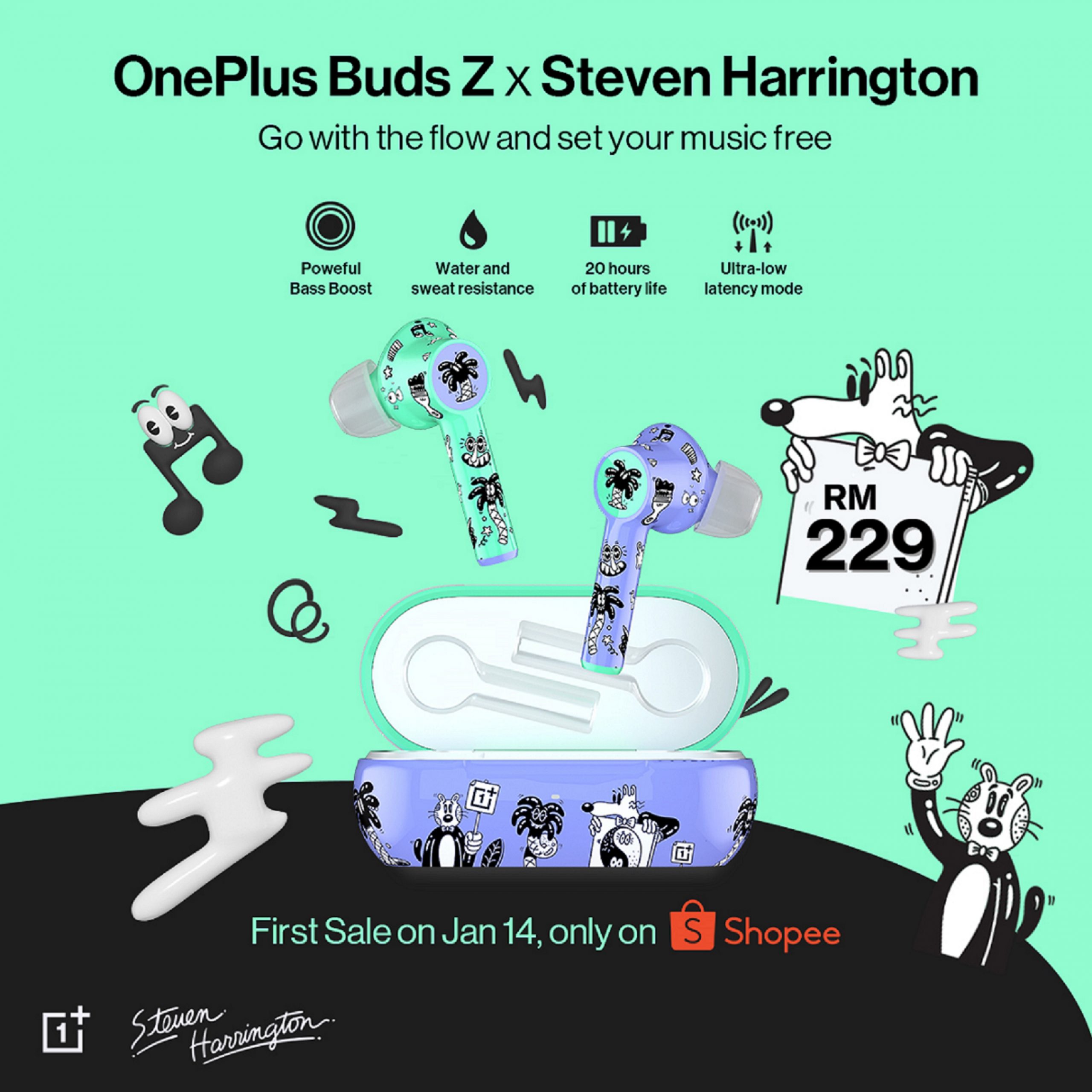 Visual 1 OnePlus Buds Z Steven Harrington Edition RM229 scaled
