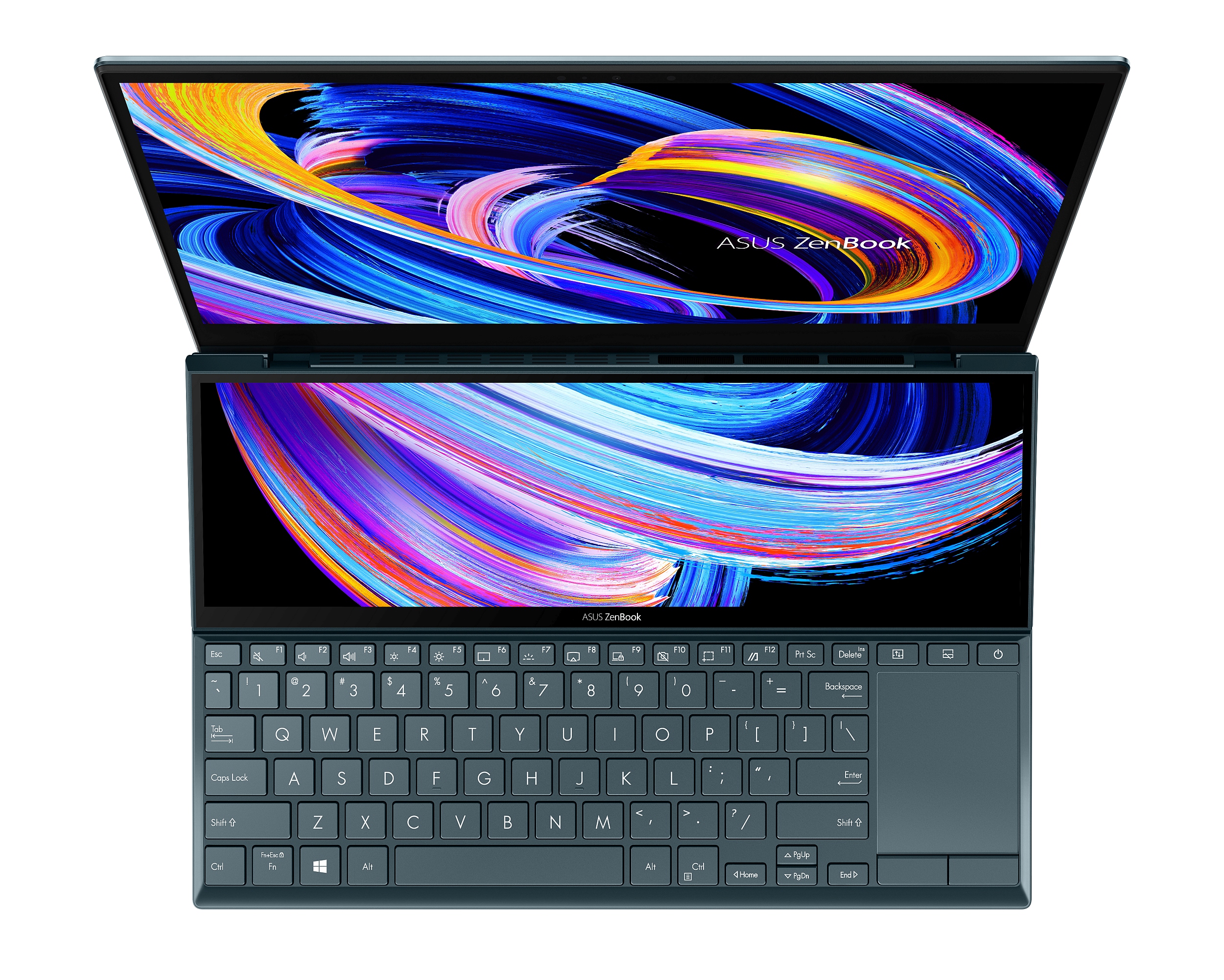 ZenBook Duo 14 UX482 Product photo 1B Celestial Blue ADD 01