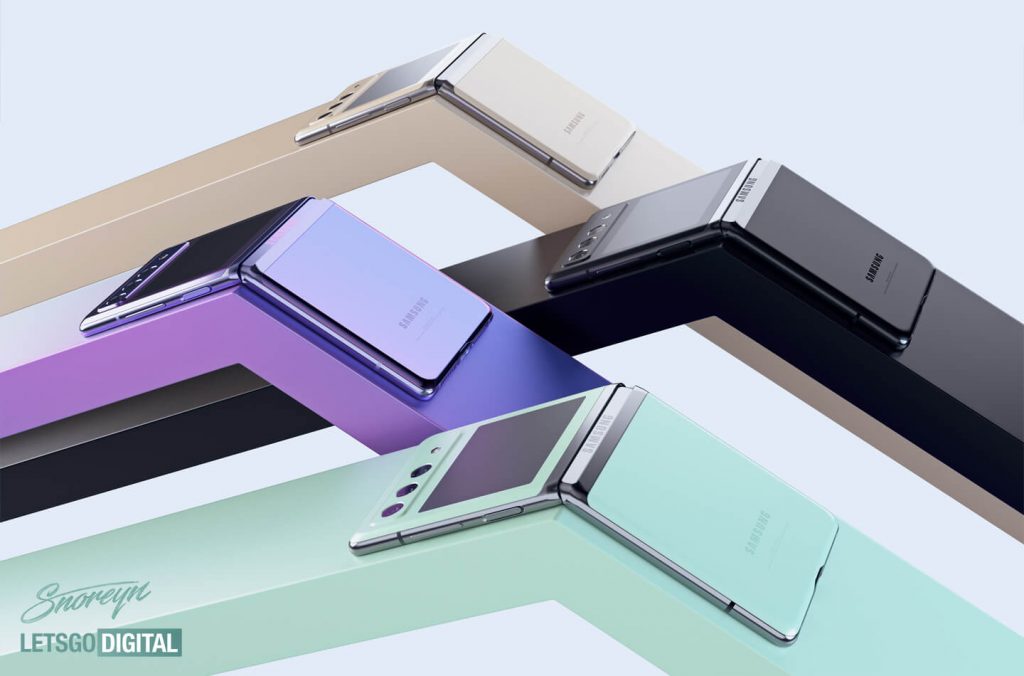 Samsung Galaxy Z Flip 3外观曝光:翻盖式折叠、横向镜头设计+副屏! 6 02 16