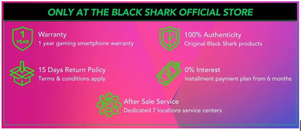 black shark after sales services