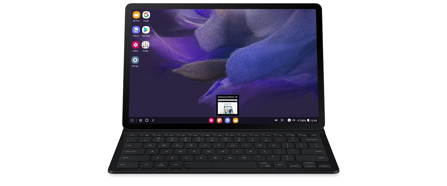 Galaxy Tab S7 FE 5G with keyboard cover 1