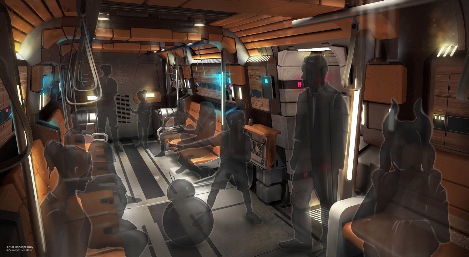 star wars galactic starcruiser disney world hotel transport concept art