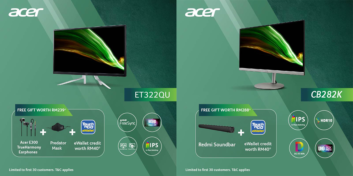 Acer ET322QU cb282k Promo