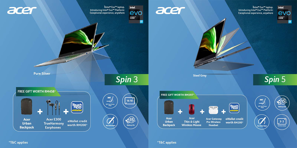 Acer Spin 3 Spin 5 promo