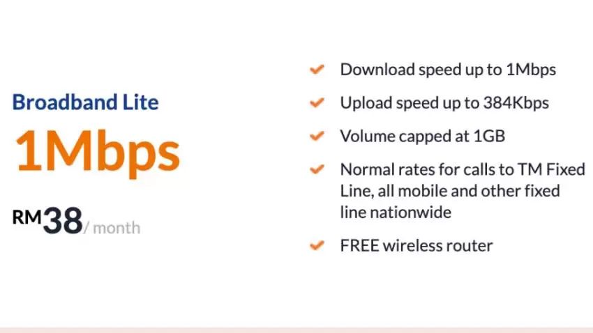 Broadband Lite 1Mbps