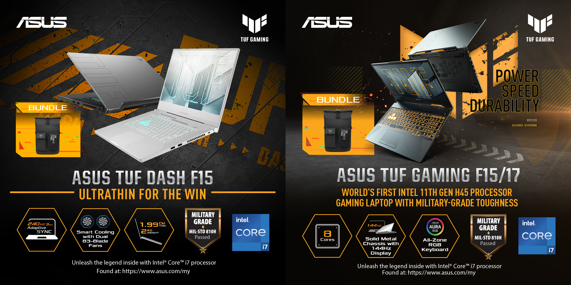 asus tuf dash and gaming poster