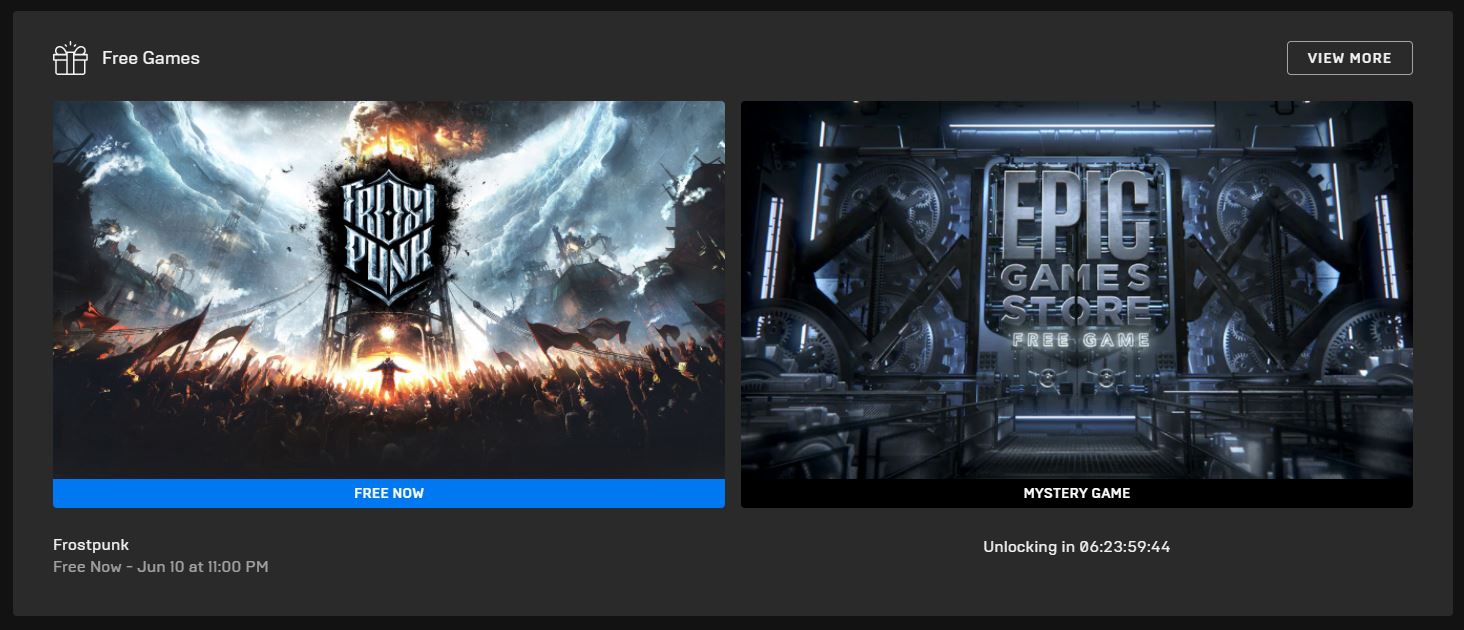 epic games store frostpunk