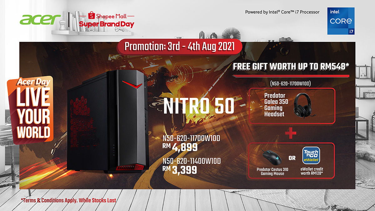 Acer day Promotion Banner Nitro 50