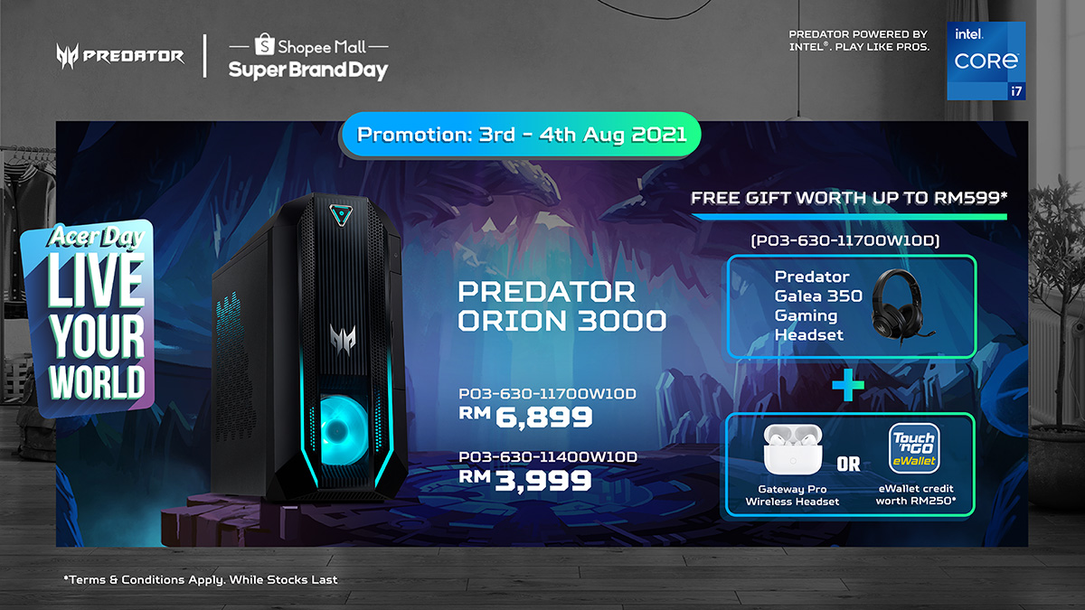 Acer day Promotion Banner Orion 3000