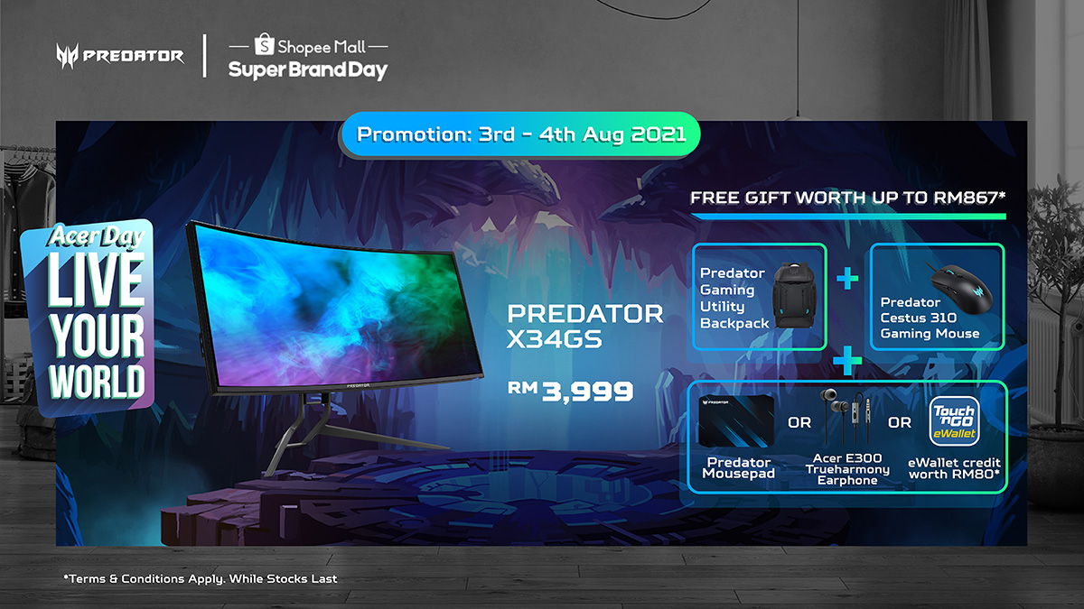 Acer day Promotion Banner X34GS