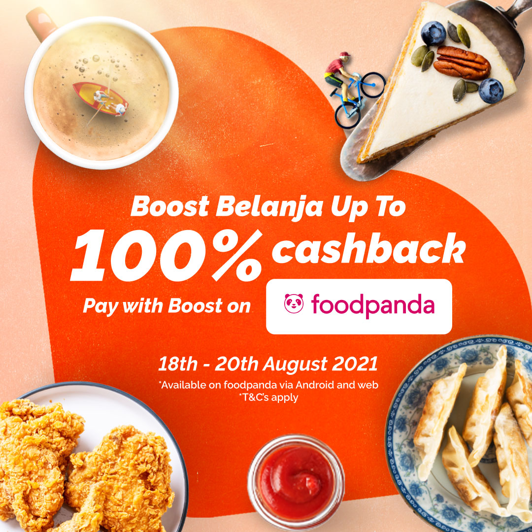 Boost partners with foodpanda making it the first eWallet payment option on foodpanda