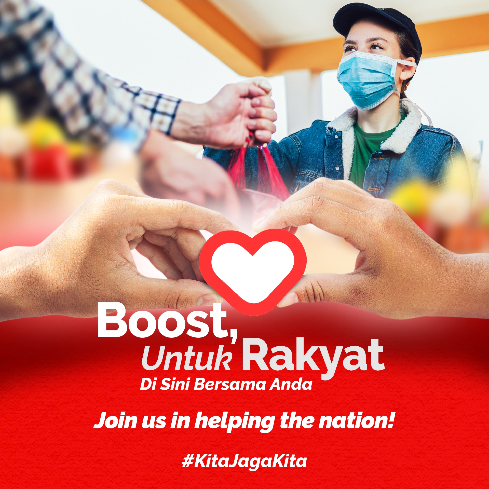 Boosts Untuk Rakyat initiative works together with corporate and merchant partners to provide aid and hope to struggling Malaysians during this time of adversity
