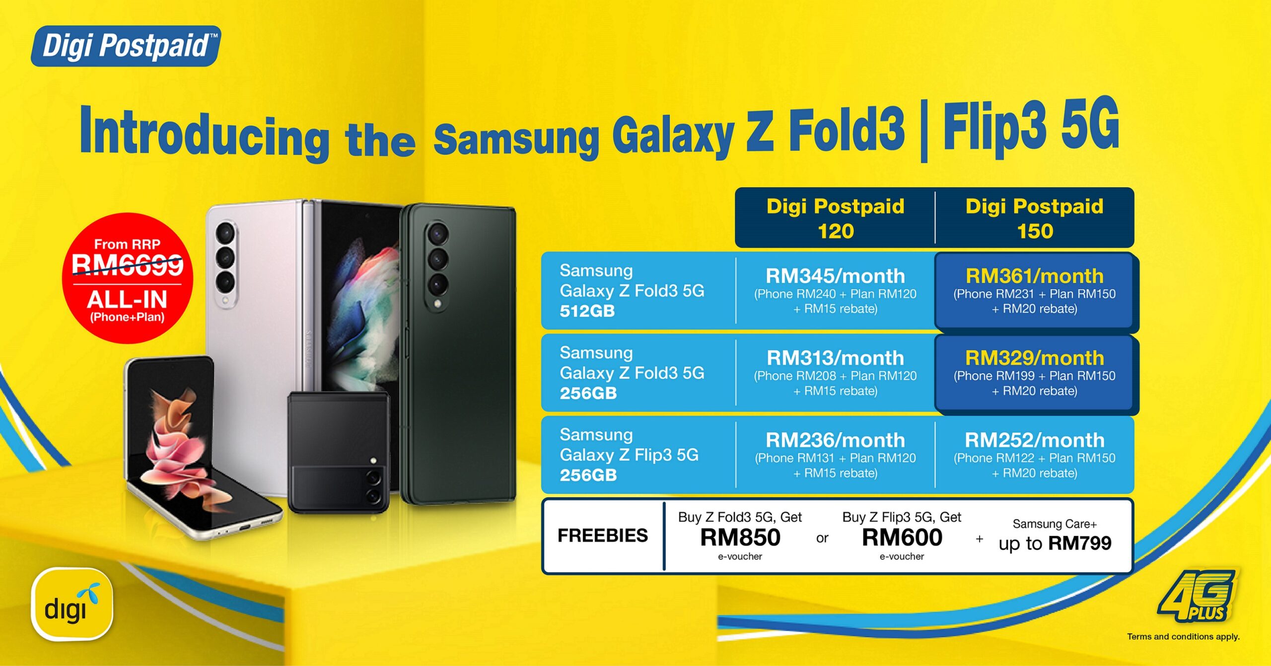 Digi The new Samsung Galaxy Z Fold3 and Flip3 scaled