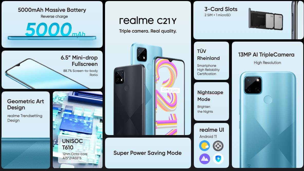 Realme c21y фото