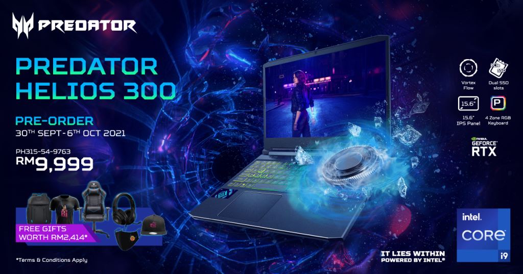 Predator Launch Helios 300 15 inch i9