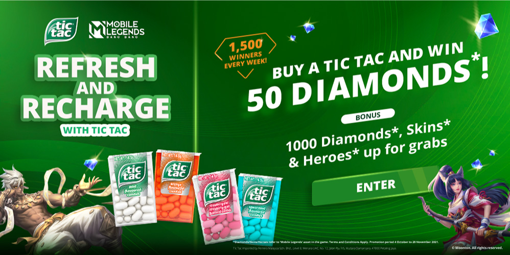 Refresh Recharge Campaign Tic Tac x Mobile Legends 1