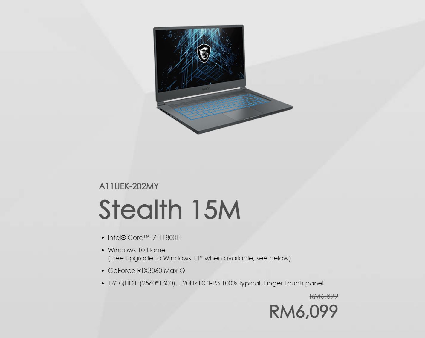 msi back to office stealth 15m