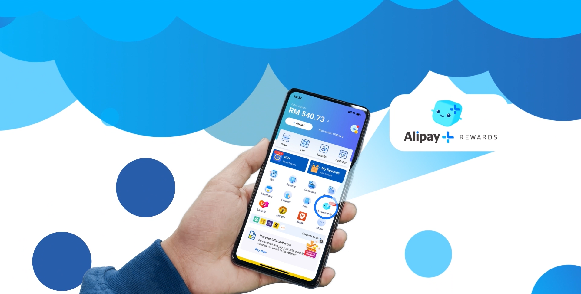 Alipay Rewards a new feature within Touch ‘n Go eWallet