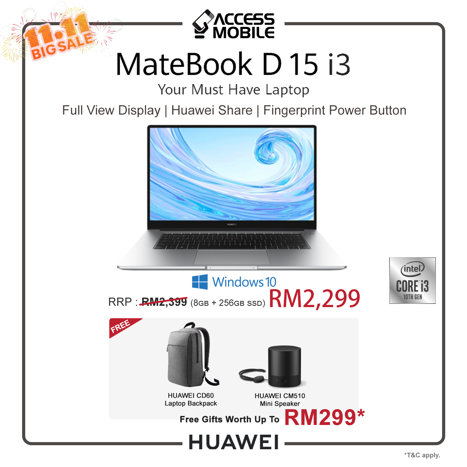 MateBook d15 i3