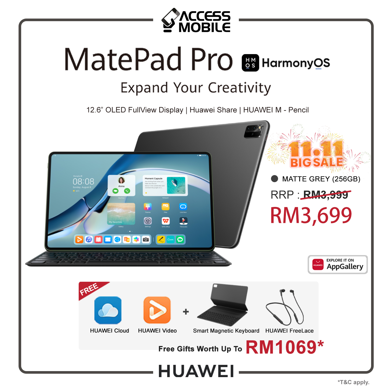 MatePad Pro 12.6 matte grey