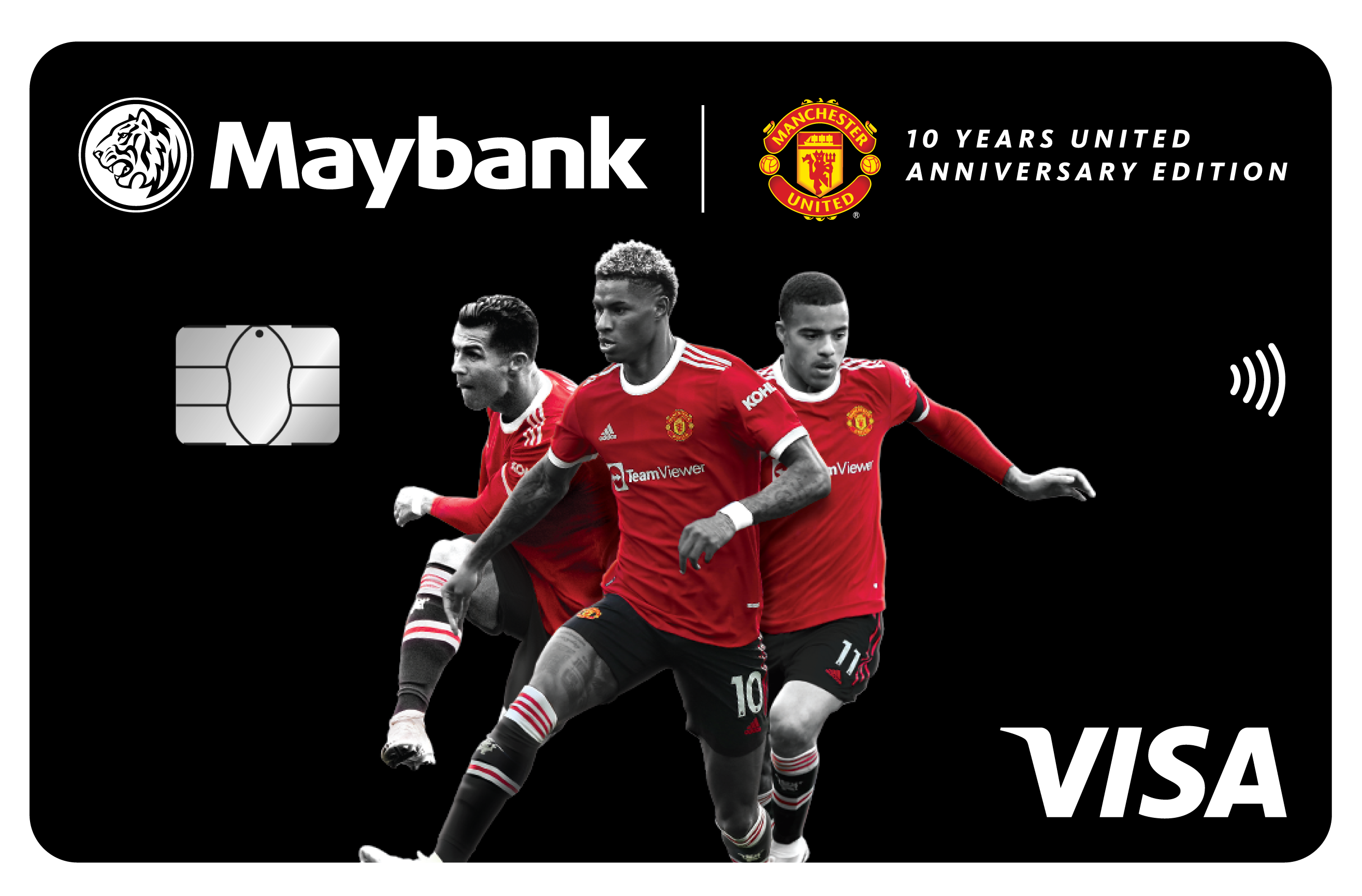Early 2022 Credit Card Maybank Man Utd 10 Years United Anniversary Edition