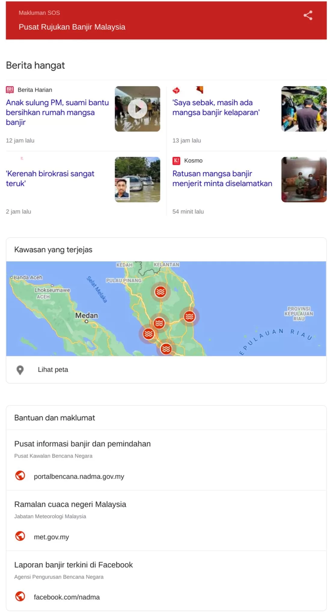 Google Search Banjir Malaysia