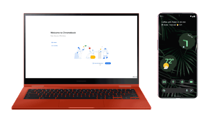Google Fast Pair CES 2022 Chromebook