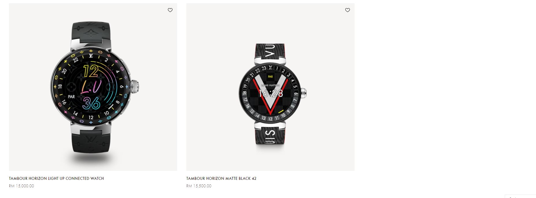 Louis Vuitton Tambour Horizon Light Up smart watches 02