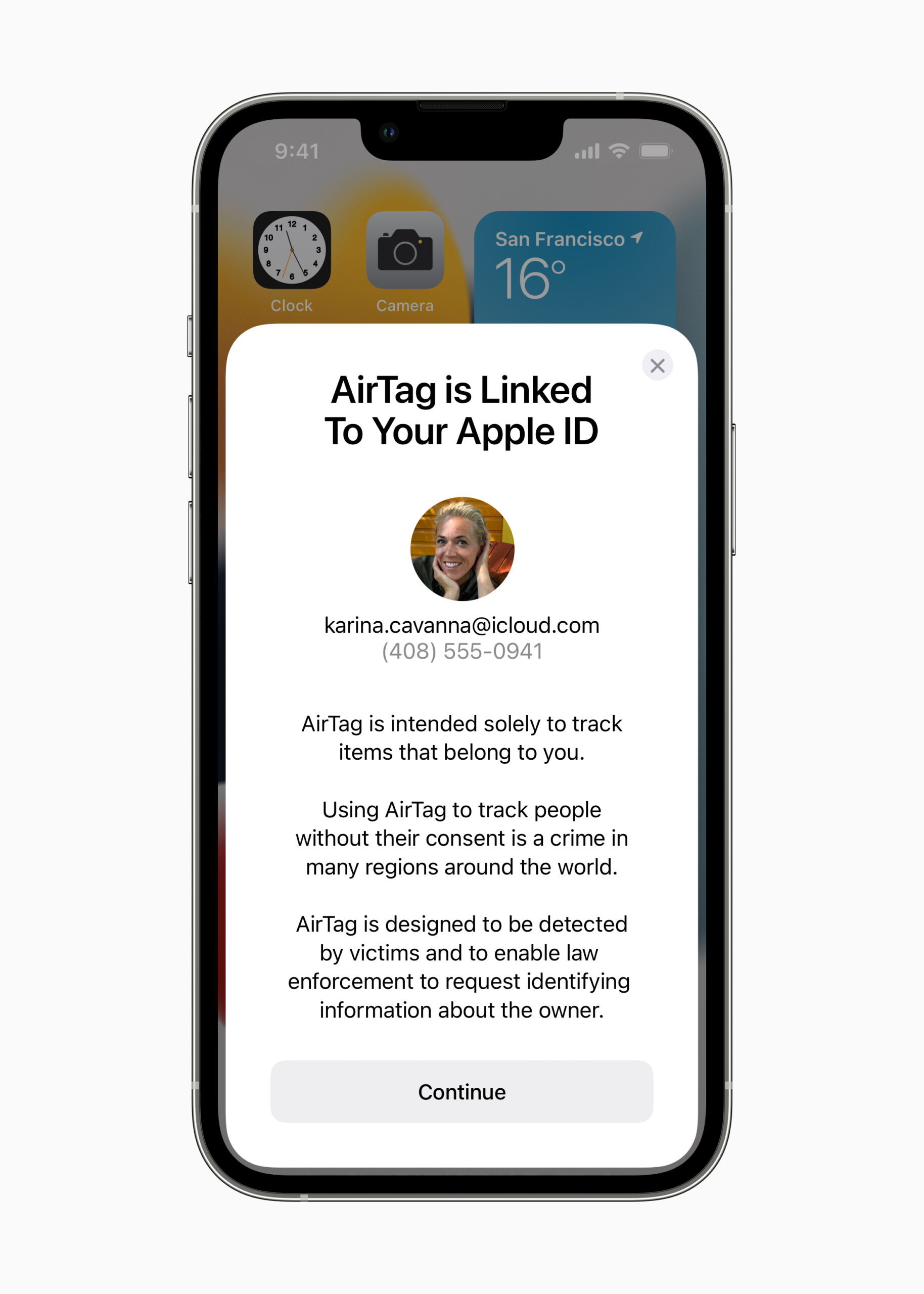 Apple AirTag privacy message scaled