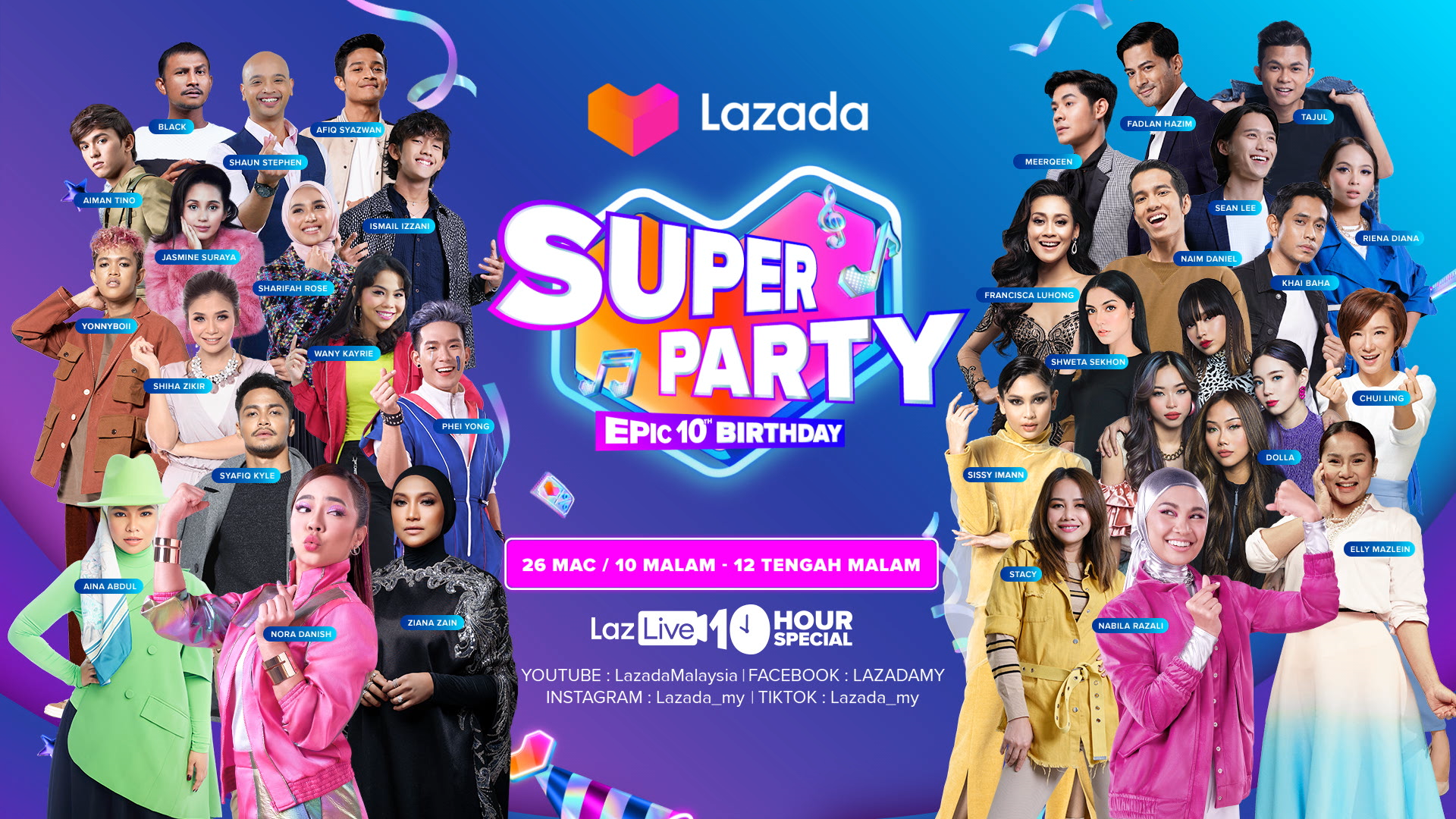 Lazada 10th Birthday Super Party
