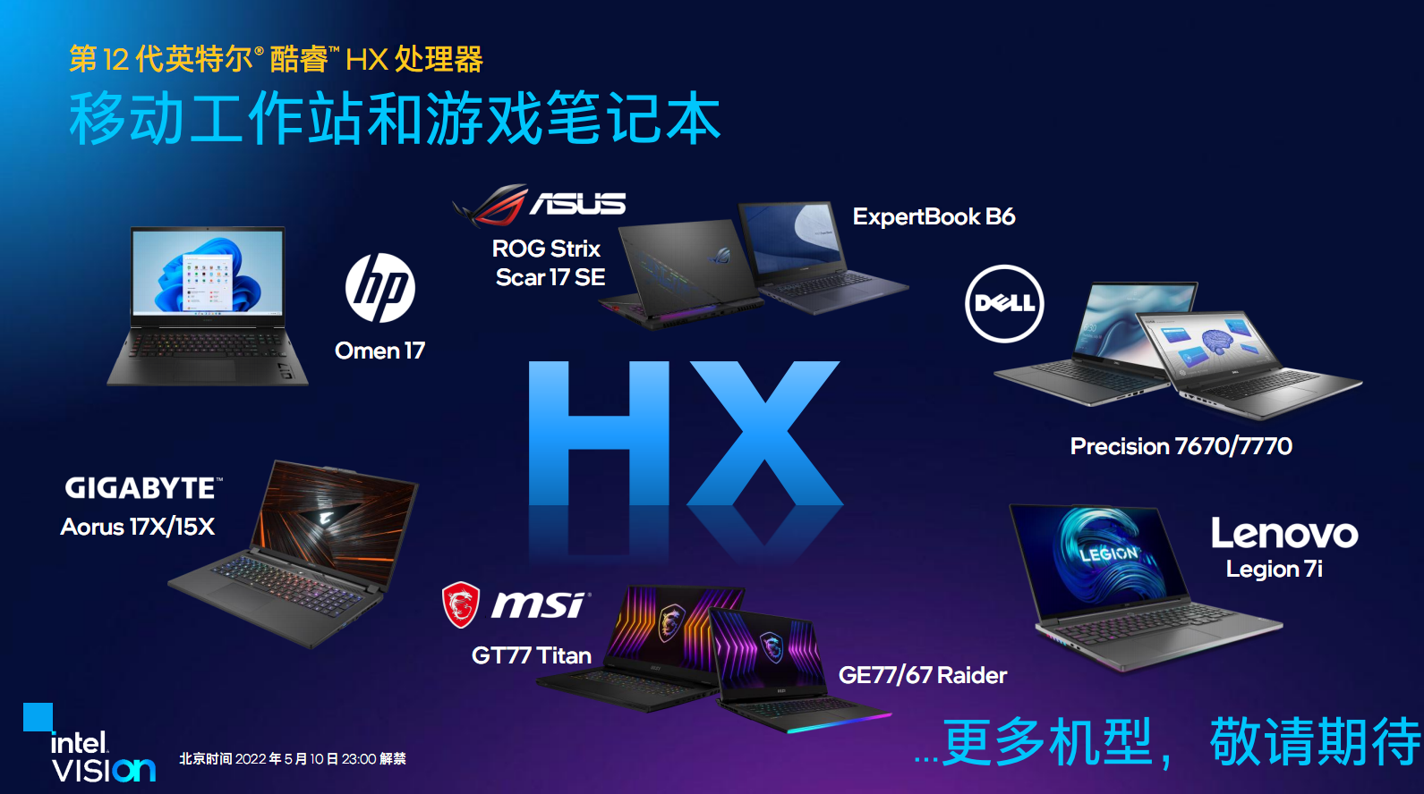 12th Gen Intel Core HX Processors 15