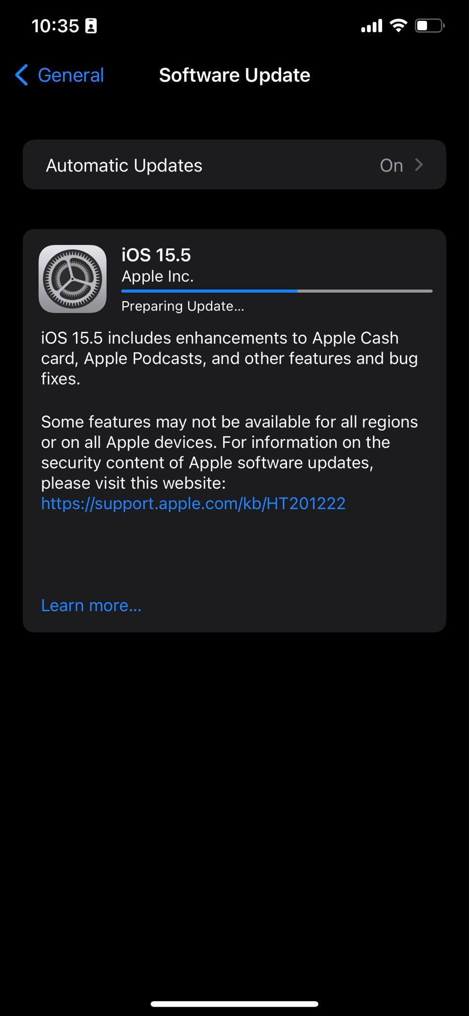 iOS 15.5 1