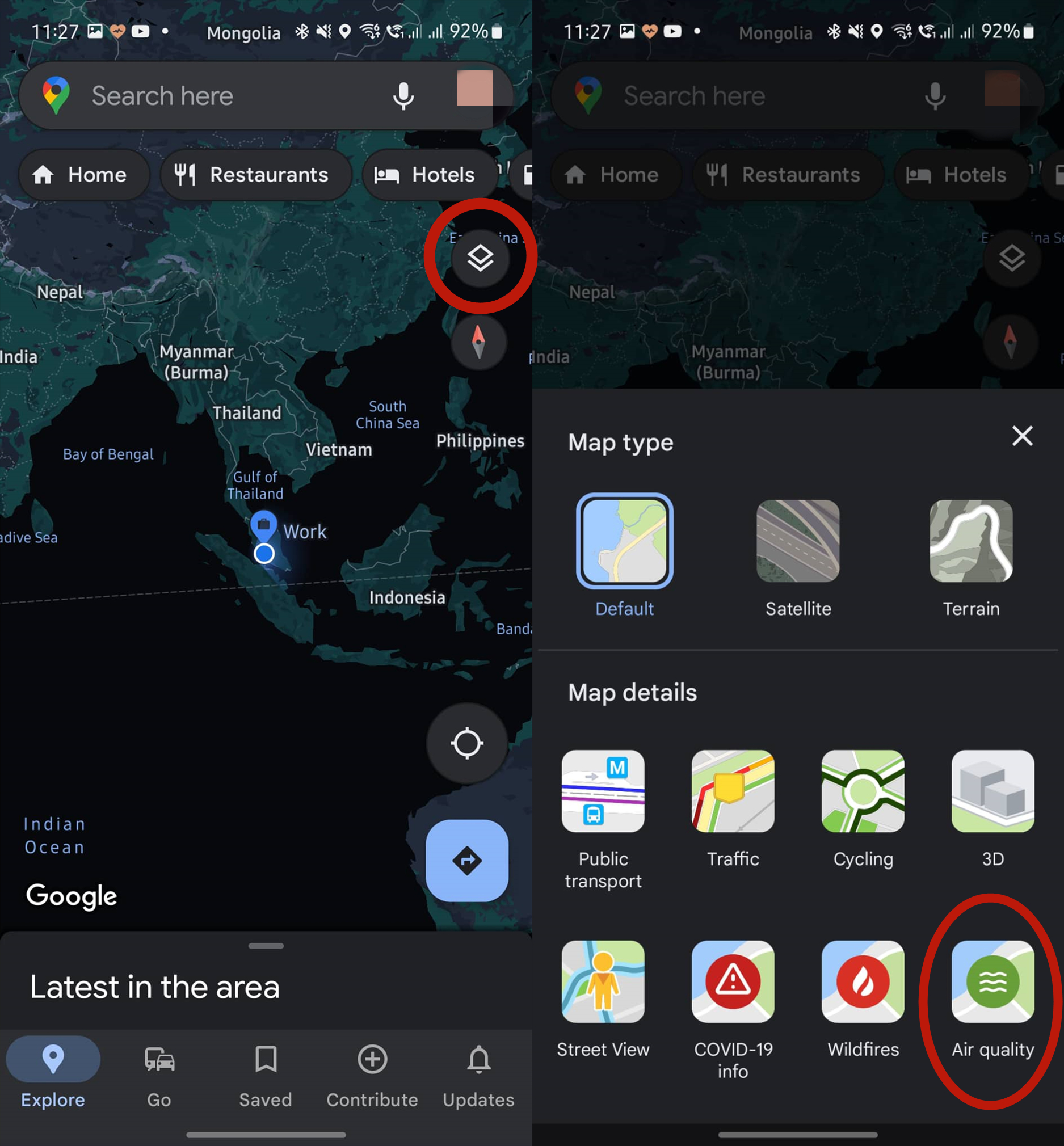 Google Maps App上架新功能:出门前可以查看空气品质! 2 4 副本 1