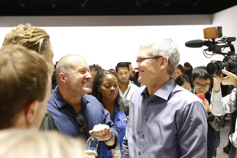 Jony Ive with Apple CEO Tim Cook