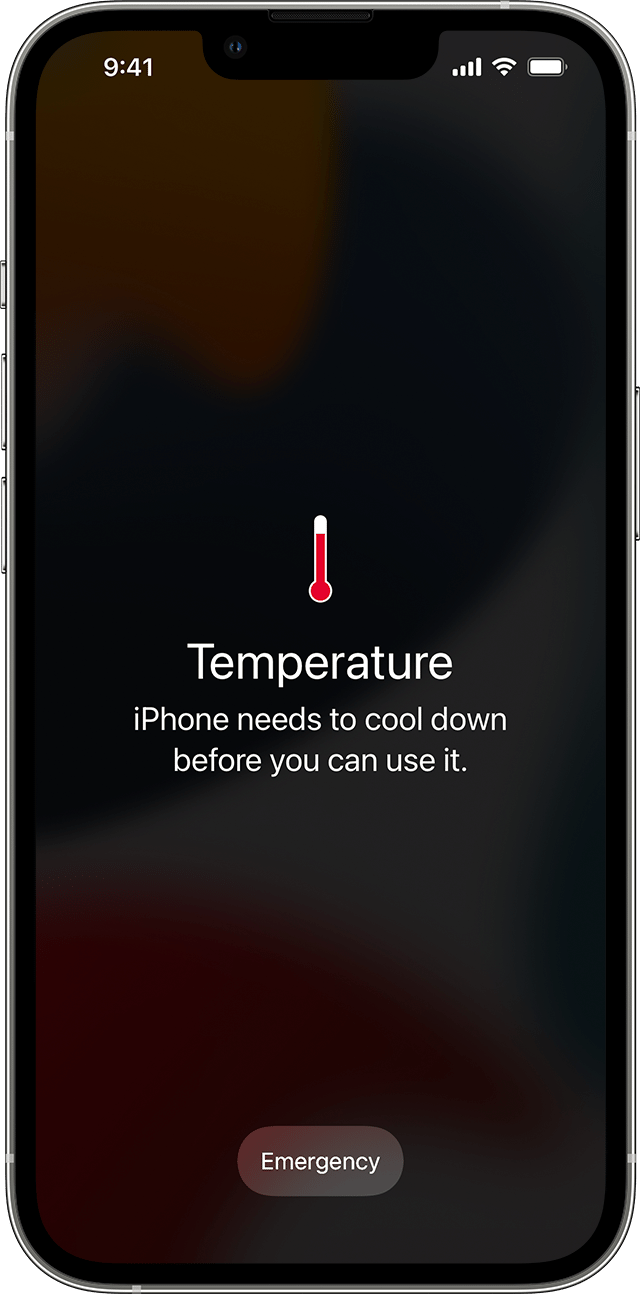 ios15 iphone13 pro iphone temperature alert
