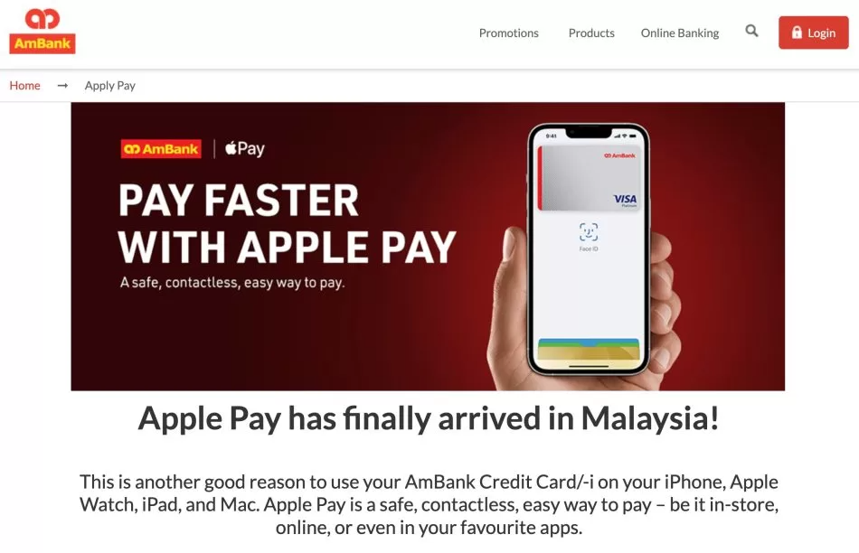 Ambank Apple Pay