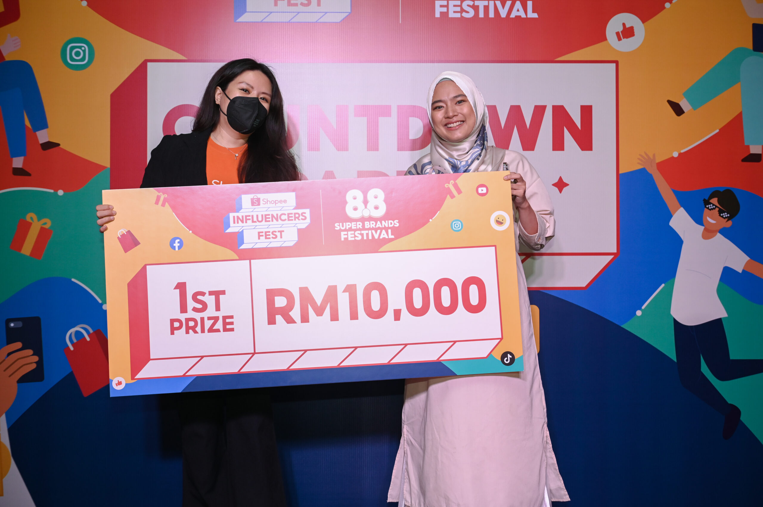 Faten Nor Izzatie Winner of Shopee Influencer Fest Contest Picture 1 scaled