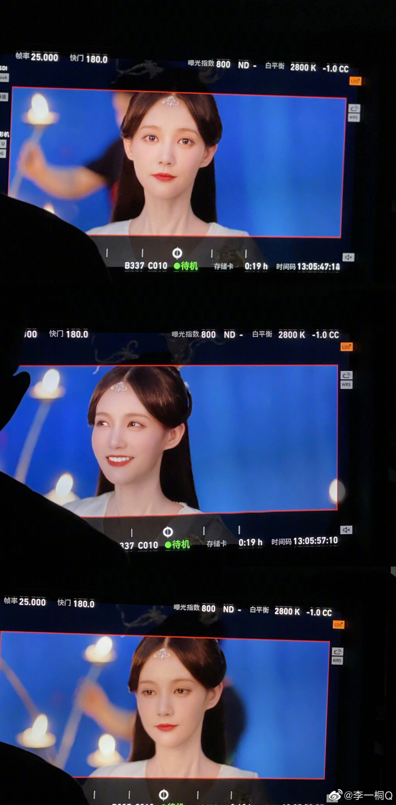 Love Between Fairy and Devil Li Yitong BTS 01 courtesy of Li Yitong official weibo scaled