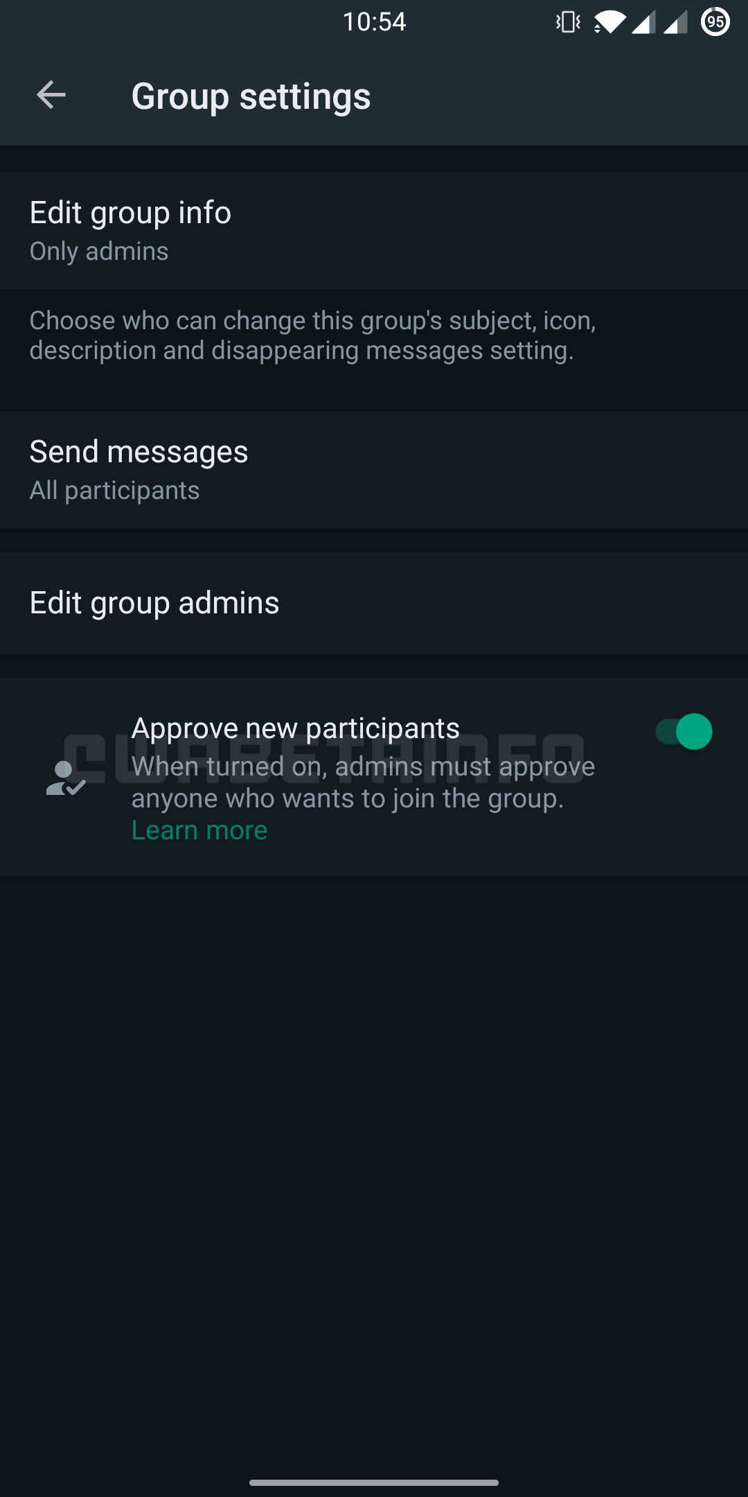 WA APPROVE NEW PARTICIPANTS 65BG ANDROID