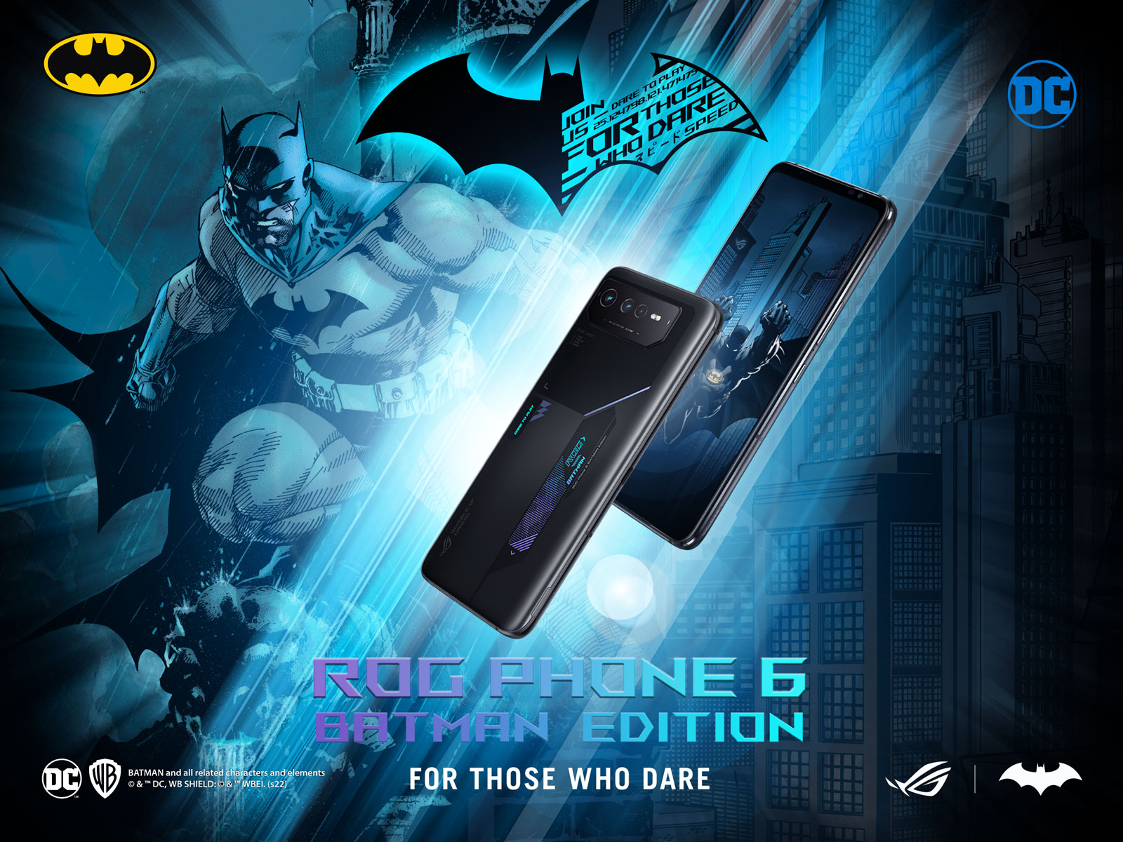 ASUS Republic of Gamers Warner Bros. Consumer Products and DC Announce Exclusive ROG Phone 6 BATMAN Edition 1