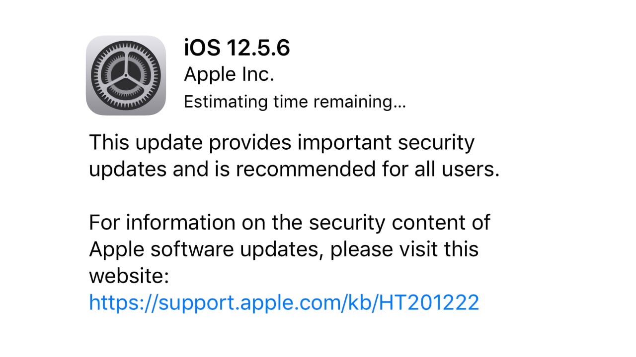 iOS 12.5.6 1