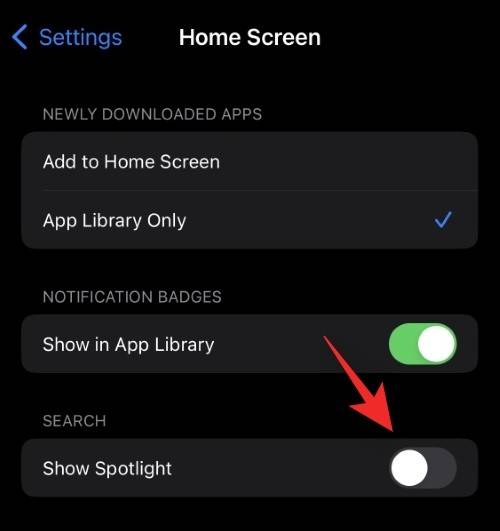 ios 16 spotlight search shortcut home screen 2