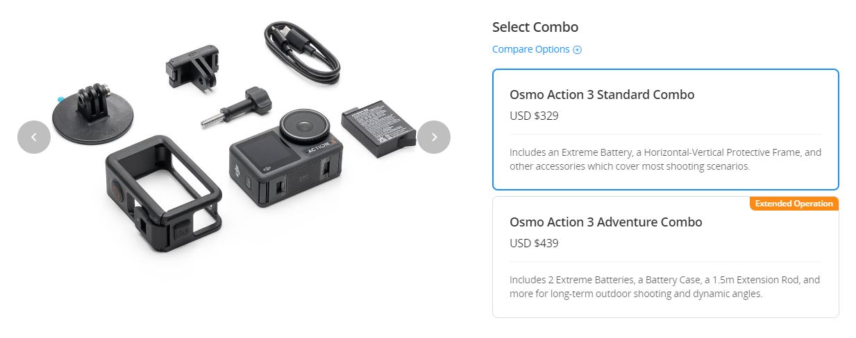 osmo action 3 standard