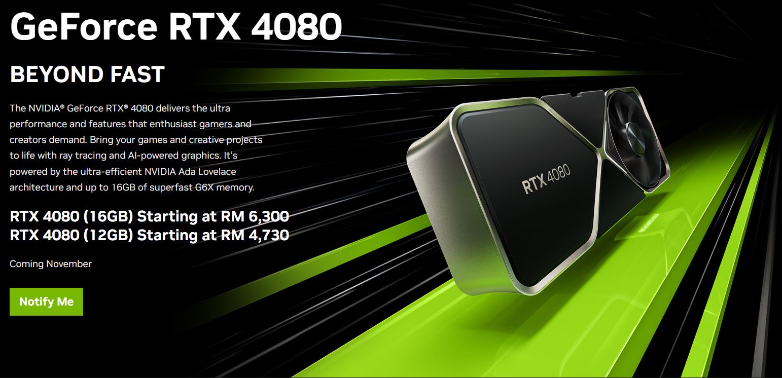 rtx 4080 price malaysia