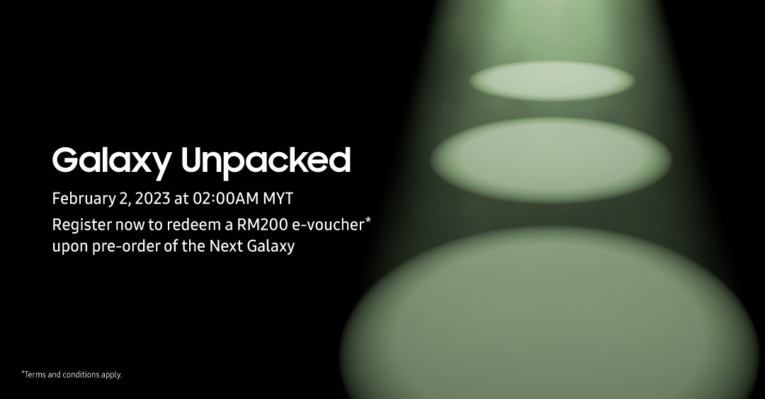 Galaxy Unpacked 2023 RM200 Registration of Interest
