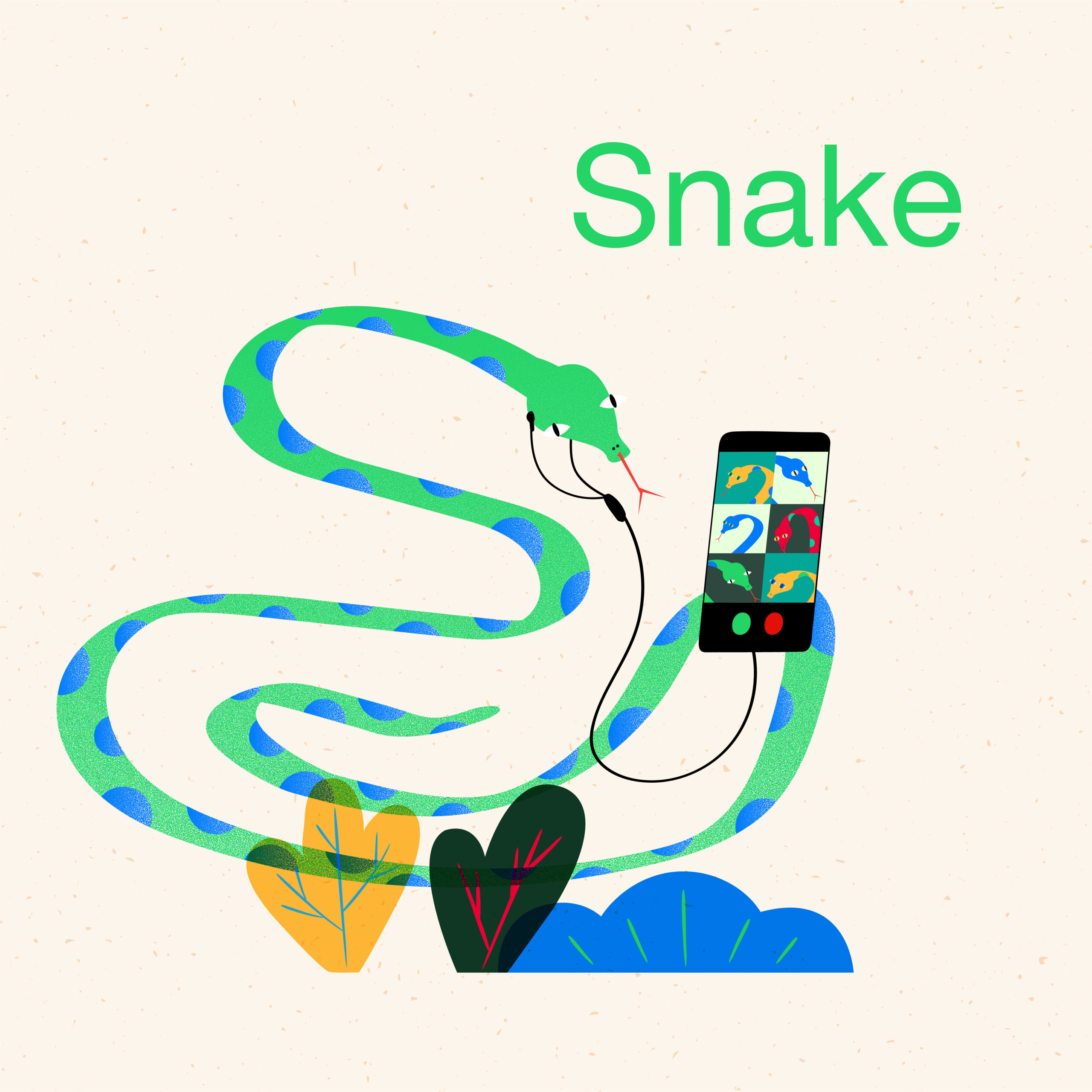 WA CNY illustrations snake scaled