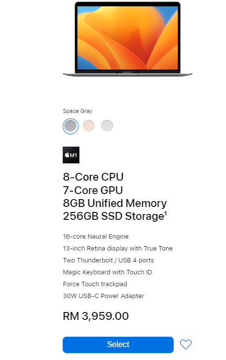 低价买平板就趁现在!Apple推2023教育优惠:买Mac或iPad系列最高可享RM1280折扣,还送第二代AirPods! 5 macbook air m1 edu 5