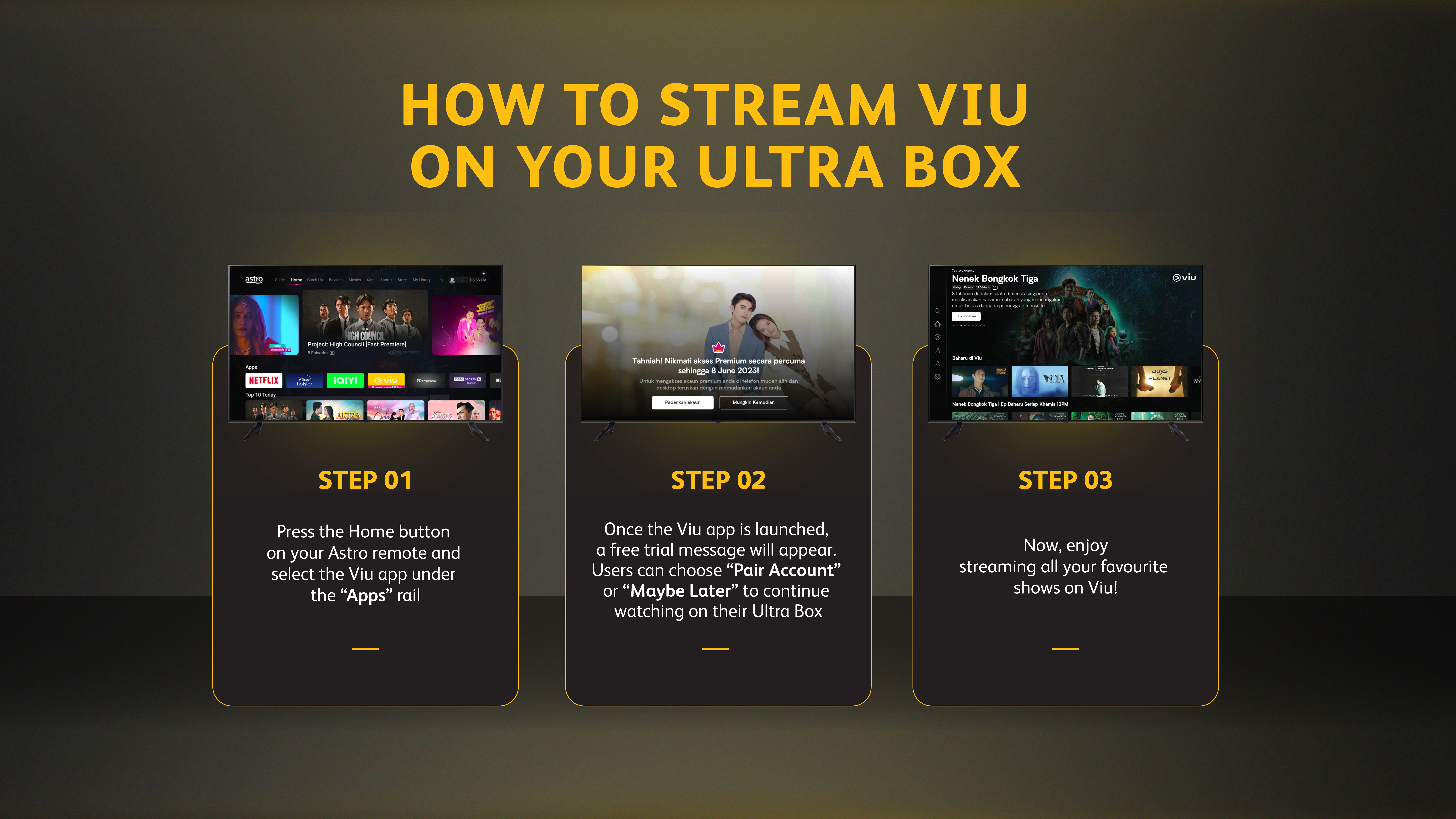 How to Stream Viu on your Ultra