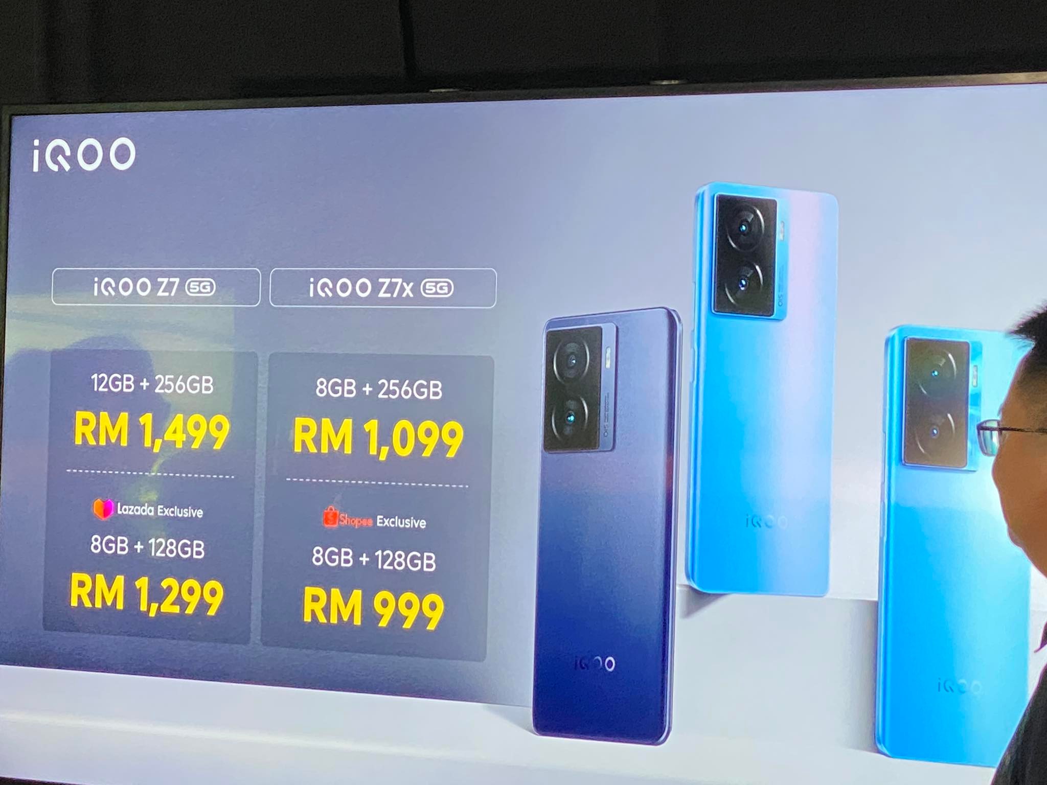 首销价RM939起!iQOO Z7系列大马发布:最高6000mAh、120W快充、骁龙782G! 12 售价 1 1